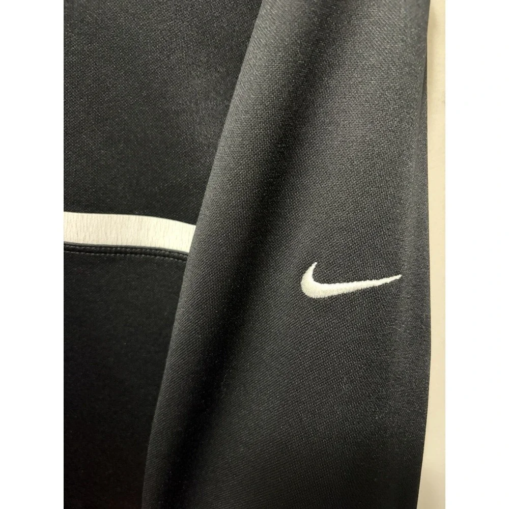 Nike Golf Therma Fit 1/4 Zip Pullover Black White Mens Large